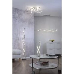 Paul Neuhaus Q-MALINA Deckenleuchte LED Nickel-Matt, 4-flammig, Fernbedienung -Lampe Verkäufe paul neuhaus q malina deckenleuchte 6539 55 5