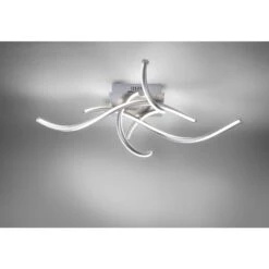 Paul Neuhaus Q-MALINA Deckenleuchte LED Nickel-Matt, 4-flammig, Fernbedienung -Lampe Verkäufe paul neuhaus q malina deckenleuchte 6539 55 8