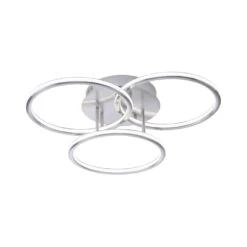 Paul Neuhaus Q-NEVIO Deckenleuchte LED Nickel-Matt, 3-flammig, Fernbedienung -Lampe Verkäufe paul neuhaus q nevio deckenleuchte 8281 55 3