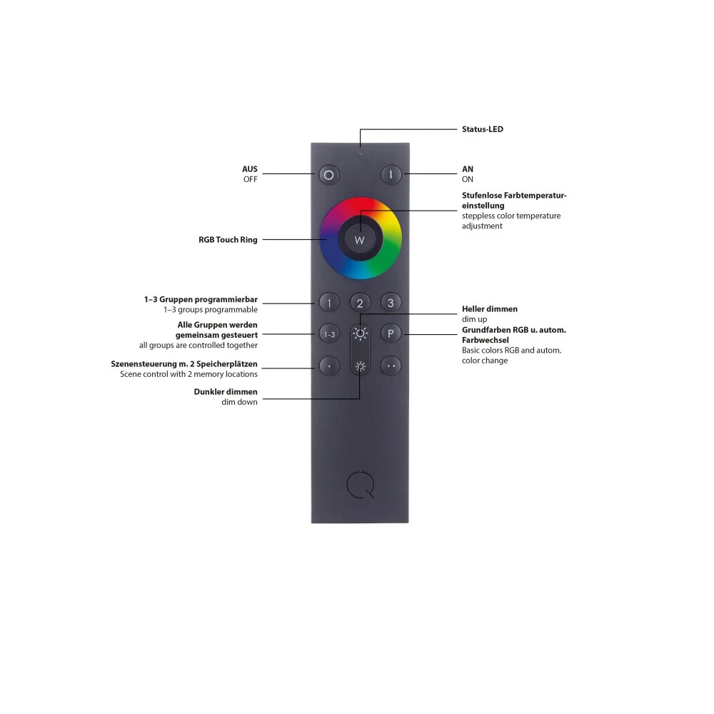 Paul Neuhaus Q-NIGHTSKY Deckenleuchte LED Aluminium, 1-flammig, Fernbedienung 10 Paul Neuhaus Q-NIGHTSKY Deckenleuchte LED Aluminium, 1-flammig, Fernbedienung – Bild 8
