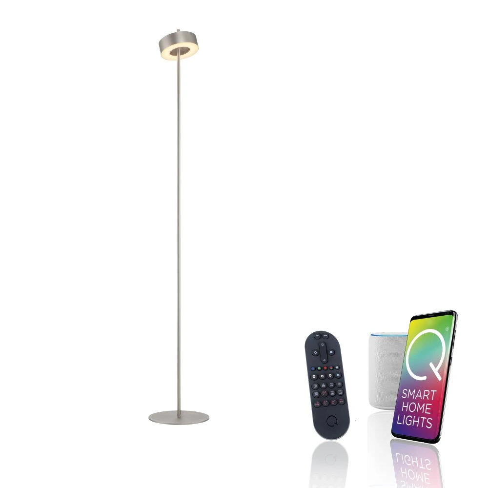 Paul Neuhaus Q-Rotate Stehleuchte LED Silber, 1-flammig 4 Paul Neuhaus Q-Rotate Stehleuchte LED Silber, 1-flammig – Bild 2