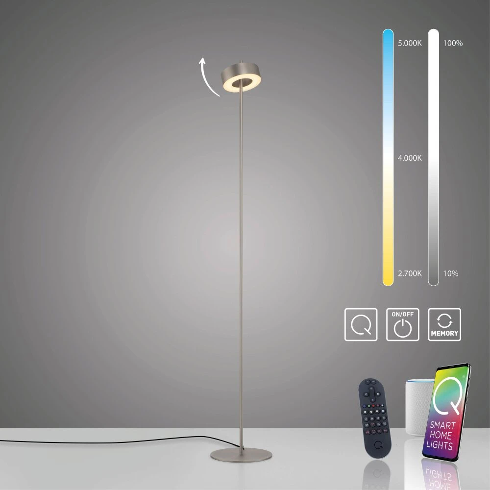 Paul Neuhaus Q-Rotate Stehleuchte LED Silber, 1-flammig 13 Paul Neuhaus Q-Rotate Stehleuchte LED Silber, 1-flammig – Bild 11