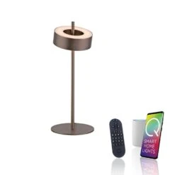 Paul Neuhaus Q-Rotate Tischleuchte LED Braun, 1-flammig, Fernbedienung -Lampe Verkäufe paul neuhaus q rotate tischleuchte 4324 34 1