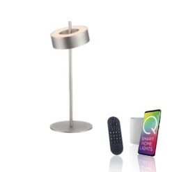 Paul Neuhaus Q-Rotate Tischleuchte LED Silber, 1-flammig -Lampe Verkäufe paul neuhaus q rotate tischleuchte 4324 95 1