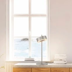 Paul Neuhaus Q-Rotate Tischleuchte LED Silber, 1-flammig -Lampe Verkäufe paul neuhaus q rotate tischleuchte 4324 95 2