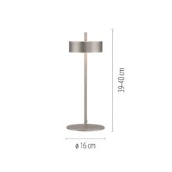 Paul Neuhaus Q-Rotate Tischleuchte LED Silber, 1-flammig -Lampe Verkäufe paul neuhaus q rotate tischleuchte 4324 95 7