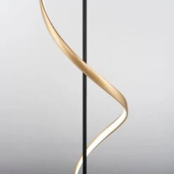 Paul Neuhaus Q-SWING Stehleuchte LED Anthrazit, Gold, 1-flammig, Fernbedienung -Lampe Verkäufe paul neuhaus q swing stehleuchte 438 13 9