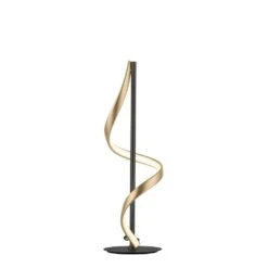 Paul Neuhaus Q-SWING Tischleuchte LED Anthrazit, Gold, 1-flammig, Fernbedienung -Lampe Verkäufe paul neuhaus q swing tischleuchte 4385 13 7