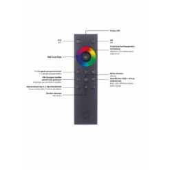 Paul Neuhaus Q-TETRA MASTER Wandleuchte LED Nickel-Matt, 1-flammig, Fernbedienung, Farbwechsler -Lampe Verkäufe paul neuhaus q tetra master wandleuchte 6831 95 2