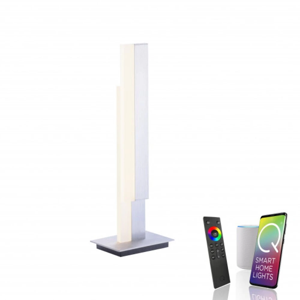Paul Neuhaus Q-TOWER Tischleuchte LED Aluminium, 2-flammig, Fernbedienung 4 Paul Neuhaus Q-TOWER Tischleuchte LED Aluminium, 2-flammig, Fernbedienung – Bild 2