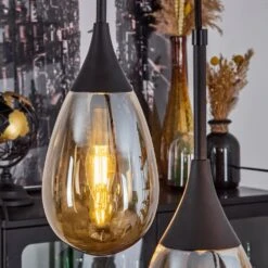 Pedreles Pendelleuchte Naturfarben, Schwarz, 4-flammig -Lampe Verkäufe pedreles pendelleuchte h3626504 2