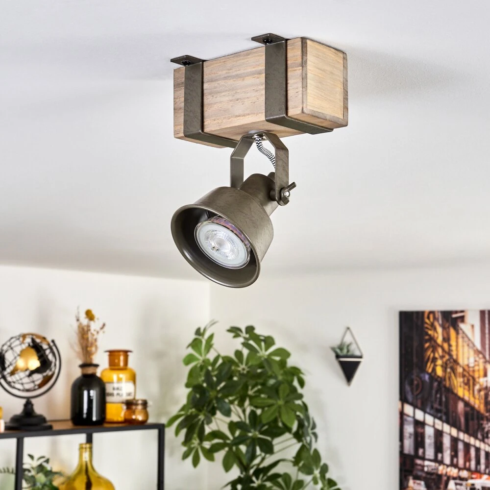 Pehefito Deckenleuchte Grau, Grün, Naturfarben, 1-flammig 4 Pehefito Deckenleuchte Grau, Grün, Naturfarben, 1-flammig – Bild 2