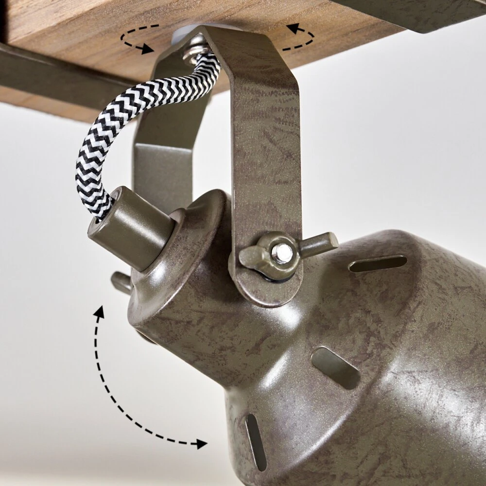 Pehefito Deckenleuchte Grau, Grün, Naturfarben, 1-flammig 8 Pehefito Deckenleuchte Grau, Grün, Naturfarben, 1-flammig – Bild 6