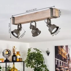 Pehefito Deckenleuchte Grau, Grün, Naturfarben, 3-flammig -Lampe Verkäufe pehefito deckenleuchte h3703960 3