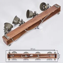 Pehefito Deckenleuchte Braun, Schwarz, 4-flammig -Lampe Verkäufe pehefito deckenleuchte h3704035 4