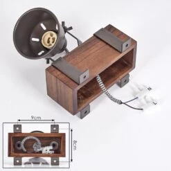 Pehefito Deckenleuchte Dunkelbraun, Grau, 1-flammig -Lampe Verkäufe pehefito deckenleuchte h3795828 4