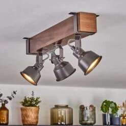 Pehefito Deckenleuchte Dunkelbraun, Grau, 3-flammig -Lampe Verkäufe pehefito deckenleuchte h3795842 10