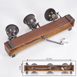 Pehefito Deckenleuchte Dunkelbraun, Grau, 3-flammig -Lampe Verkäufe pehefito deckenleuchte h3795842 4