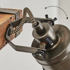 Pehefito Wandleuchte Grau, Holz Dunkel, Schwarz, 1-flammig -Lampe Verkäufe pehefito wandleuchte h3446140 5