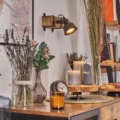 Pehefito Wandleuchte Grau, Naturfarben, 1-flammig 25 Pehefito Wandleuchte Grau, Naturfarben, 1-flammig -Lampe Verkäufe pehefito wandleuchte h3849286 10