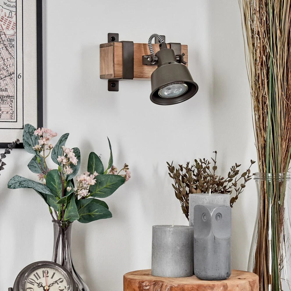 Pehefito Wandleuchte Grau, Naturfarben, 1-flammig 14 Pehefito Wandleuchte Grau, Naturfarben, 1-flammig – Bild 12