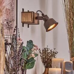 Pehefito Wandleuchte Grau, Naturfarben, 1-flammig 27 Pehefito Wandleuchte Grau, Naturfarben, 1-flammig -Lampe Verkäufe pehefito wandleuchte h3849286 12