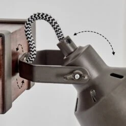 Pehefito Wandleuchte Dunkelbraun, 1-flammig -Lampe Verkäufe pehefito wandleuchte h3856338 5