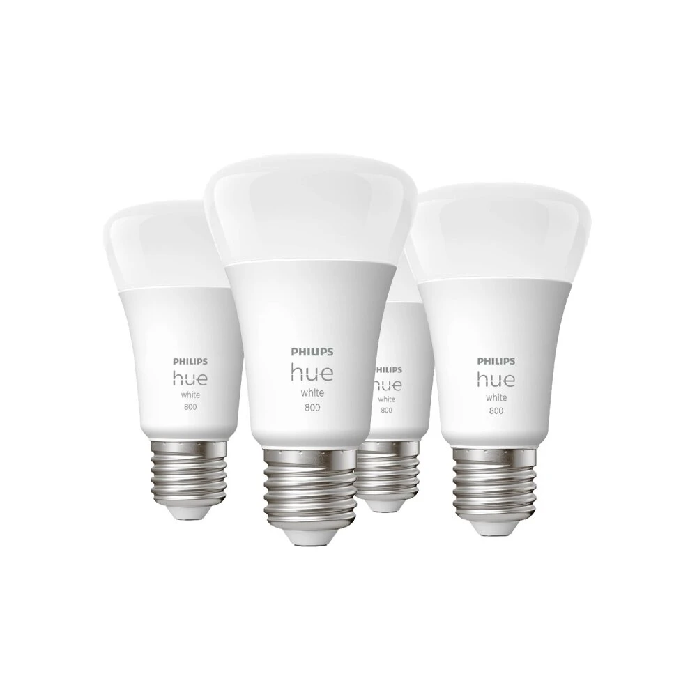 Philips Hue 4er Set E27 LED 9 Watt 2700 Kelvin 800 Lumen 3 Philips Hue 4er Set E27 LED 9 Watt 2700 Kelvin 800 Lumen