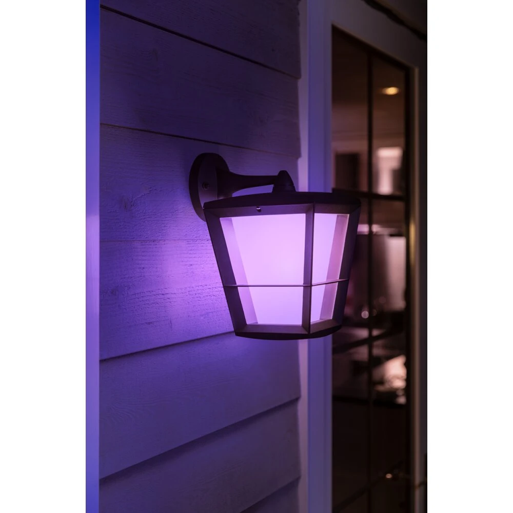 Philips Hue Ambiance White & Color Econic Wandleuchte LED Schwarz, 1-flammig, Farbwechsler 5 Philips Hue Ambiance White & Color Econic Wandleuchte LED Schwarz, 1-flammig, Farbwechsler – Bild 3