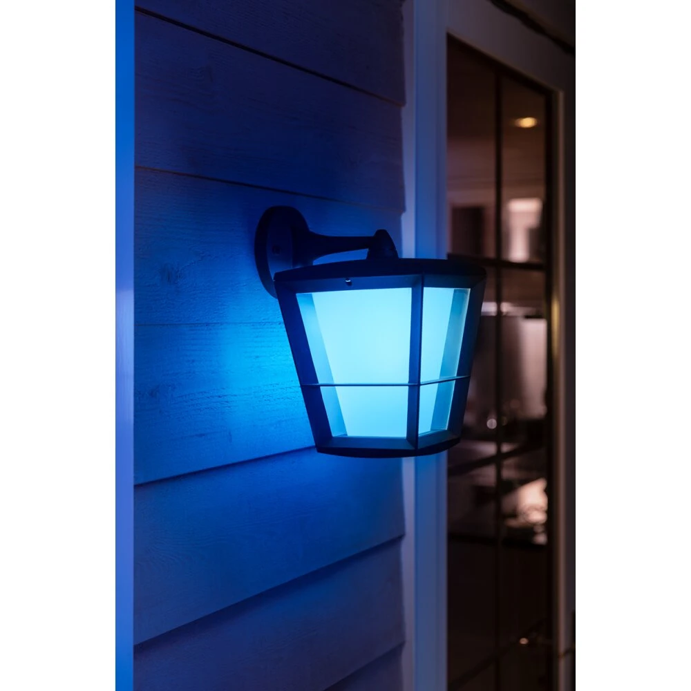 Philips Hue Ambiance White & Color Econic Wandleuchte LED Schwarz, 1-flammig, Farbwechsler 7 Philips Hue Ambiance White & Color Econic Wandleuchte LED Schwarz, 1-flammig, Farbwechsler – Bild 5