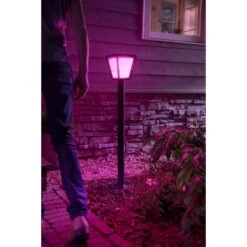 Philips Hue Ambiance White & Color Econic Wegeleuchte LED Schwarz, 1-flammig, Farbwechsler -Lampe Verkäufe philips hue ambiance white color econic wegeleuchte 8718696170601 2