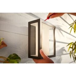 Philips Hue Ambiance White & Color Impress Wandleuchte LED Schwarz, 1-flammig, Farbwechsler 16 Philips Hue Ambiance White & Color Impress Wandleuchte LED Schwarz, 1-flammig, Farbwechsler -Lampe Verkäufe philips hue ambiance white color impress wandleuchte 8718696170496 6