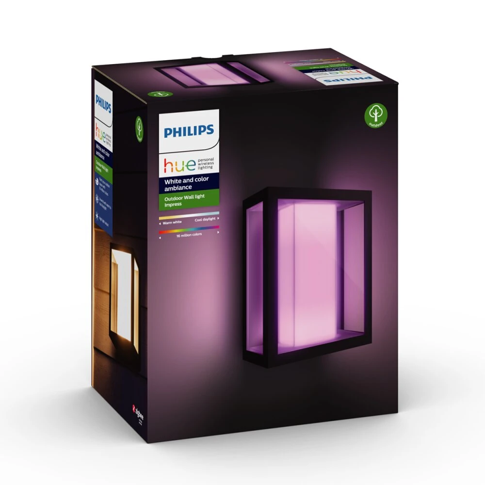 Philips Hue Ambiance White & Color Impress Wandleuchte LED Schwarz, 1-flammig, Farbwechsler 10 Philips Hue Ambiance White & Color Impress Wandleuchte LED Schwarz, 1-flammig, Farbwechsler – Bild 8