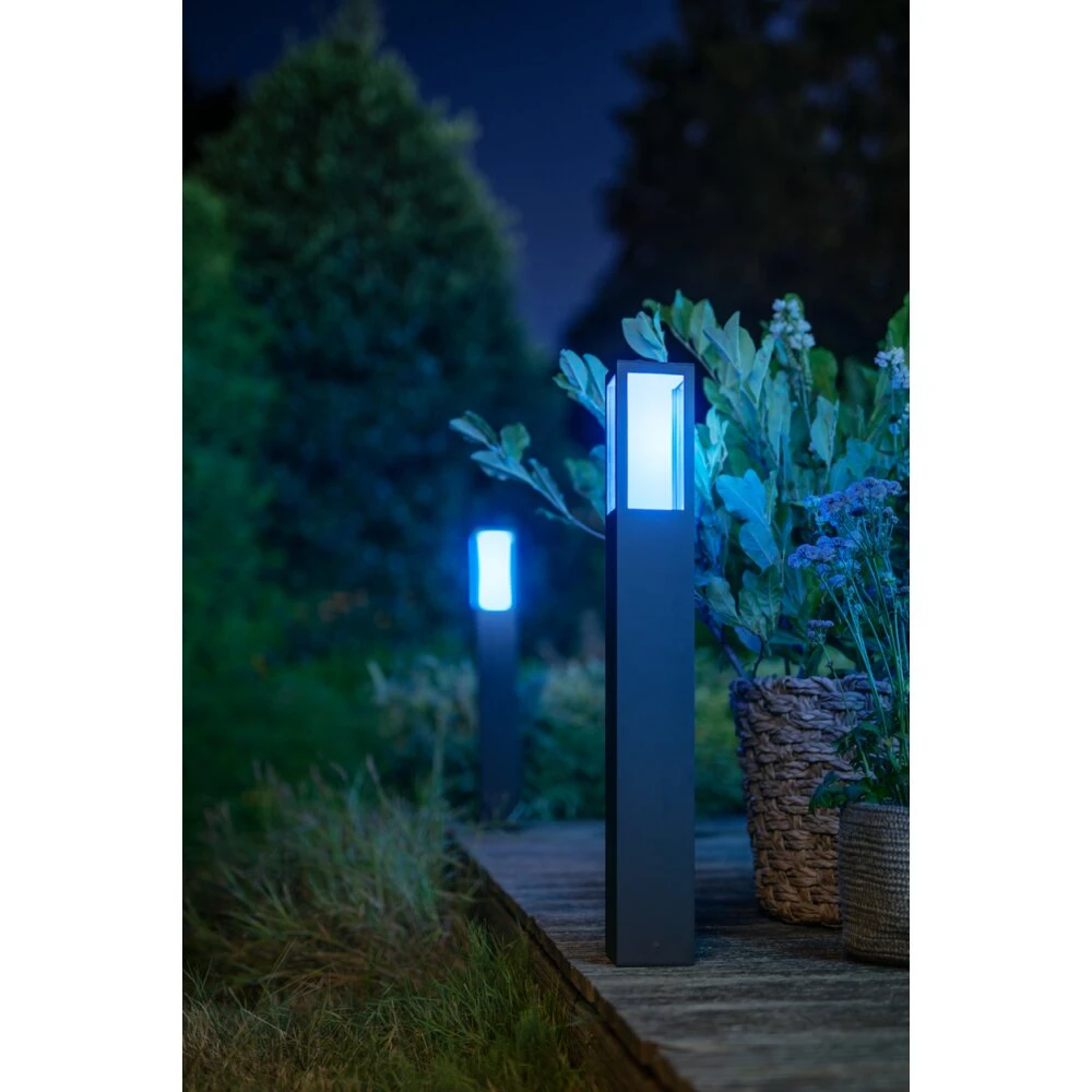 Philips Hue Ambiance White & Color Impress Wegeleuchte LED Schwarz, 1-flammig, Farbwechsler 4 Philips Hue Ambiance White & Color Impress Wegeleuchte LED Schwarz, 1-flammig, Farbwechsler – Bild 2