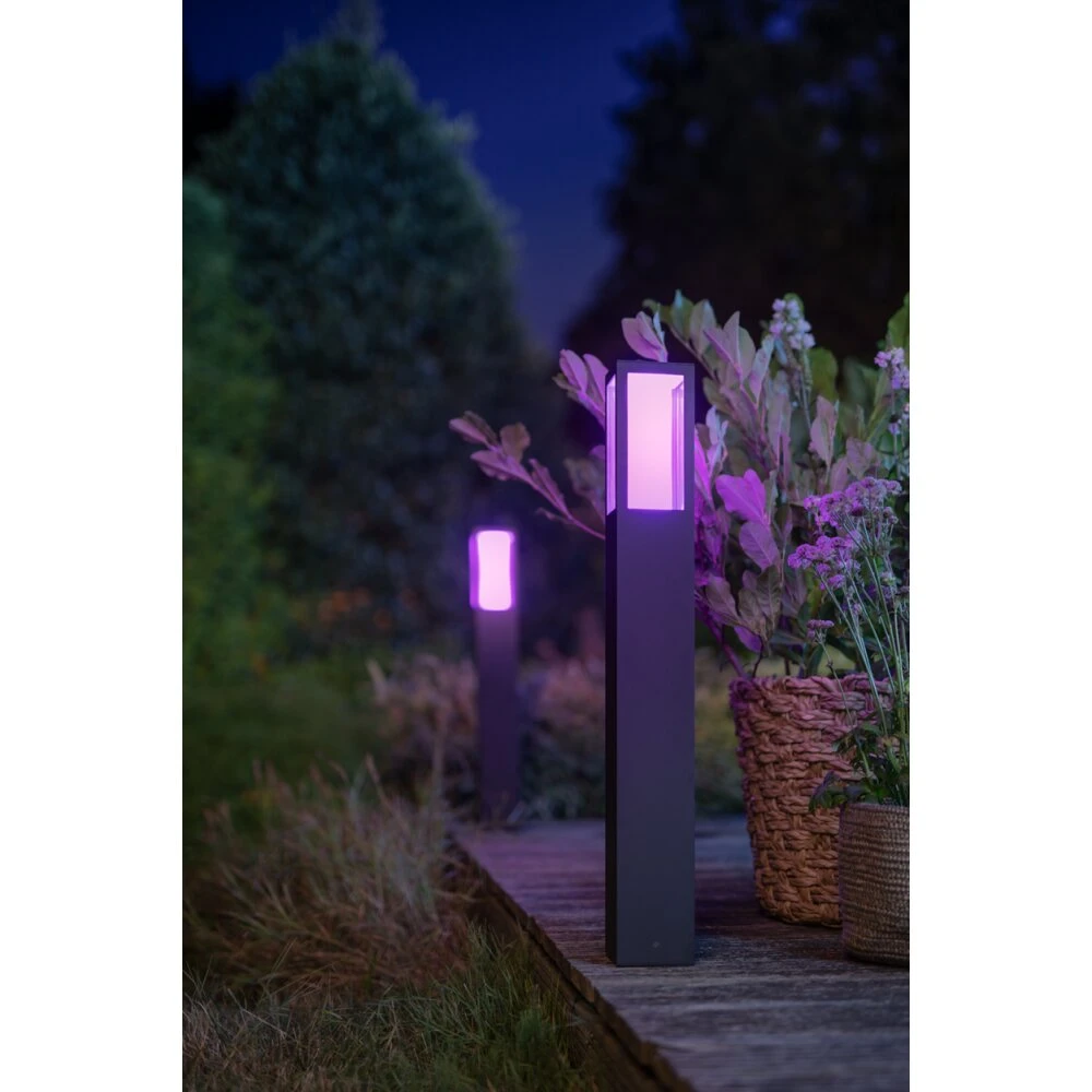 Philips Hue Ambiance White & Color Impress Wegeleuchte LED Schwarz, 1-flammig, Farbwechsler 7 Philips Hue Ambiance White & Color Impress Wegeleuchte LED Schwarz, 1-flammig, Farbwechsler – Bild 5