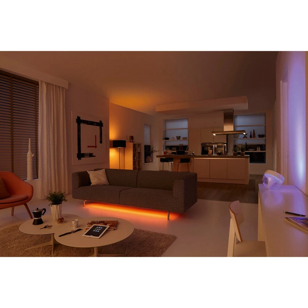 Philips Hue Ambiance White & Color Iris Tischleuchte LED Transparent, Klar, Weiß, 1-flammig, Farbwechsler 14 Philips Hue Ambiance White & Color Iris Tischleuchte LED Transparent, Klar, Weiß, 1-flammig, Farbwechsler – Bild 12