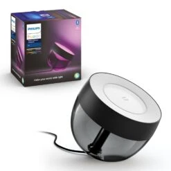 Philips Hue Ambiance White & Color Iris Tischleuchte LED Schwarz, Transparent, Klar, 1-flammig, Farbwechsler -Lampe Verkäufe philips hue ambiance white color iris tischleuchte 8719514264489 1