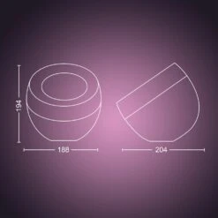 Philips Hue Ambiance White & Color Iris Tischleuchte LED Schwarz, Transparent, Klar, 1-flammig, Farbwechsler -Lampe Verkäufe philips hue ambiance white color iris tischleuchte 8719514264489 10