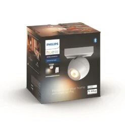 Philips Hue Buckram Deckenleuchte LED Weiß, 1-flammig, Fernbedienung -Lampe Verkäufe philips hue buckram deckenleuchte 8719514339224 4