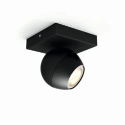 Philips Hue Buckram Deckenleuchte LED Schwarz, 1-flammig, Fernbedienung -Lampe Verkäufe philips hue buckram deckenleuchte 8719514339248 1