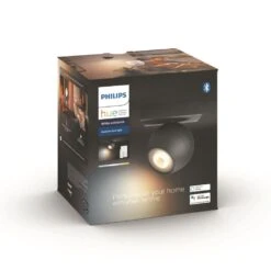 Philips Hue Buckram Deckenleuchte LED Schwarz, 1-flammig, Fernbedienung -Lampe Verkäufe philips hue buckram deckenleuchte 8719514339248 4