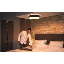 Philips Hue Fair Deckenleuchte LED Schwarz, 1-flammig, Fernbedienung -Lampe Verkäufe philips hue fair deckenleuchte 8719514341258 1