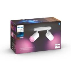 Philips Hue Fugato Deckenleuchte LED Weiß, 2-flammig, Farbwechsler -Lampe Verkäufe philips hue fugato deckenleuchte 8718696171516 2