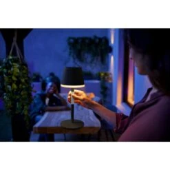Philips Hue Go Außentischleuchte LED Grau, Schwarz, 1-flammig, Farbwechsler -Lampe Verkäufe philips hue go aussentischleuchte 8719514404595 10