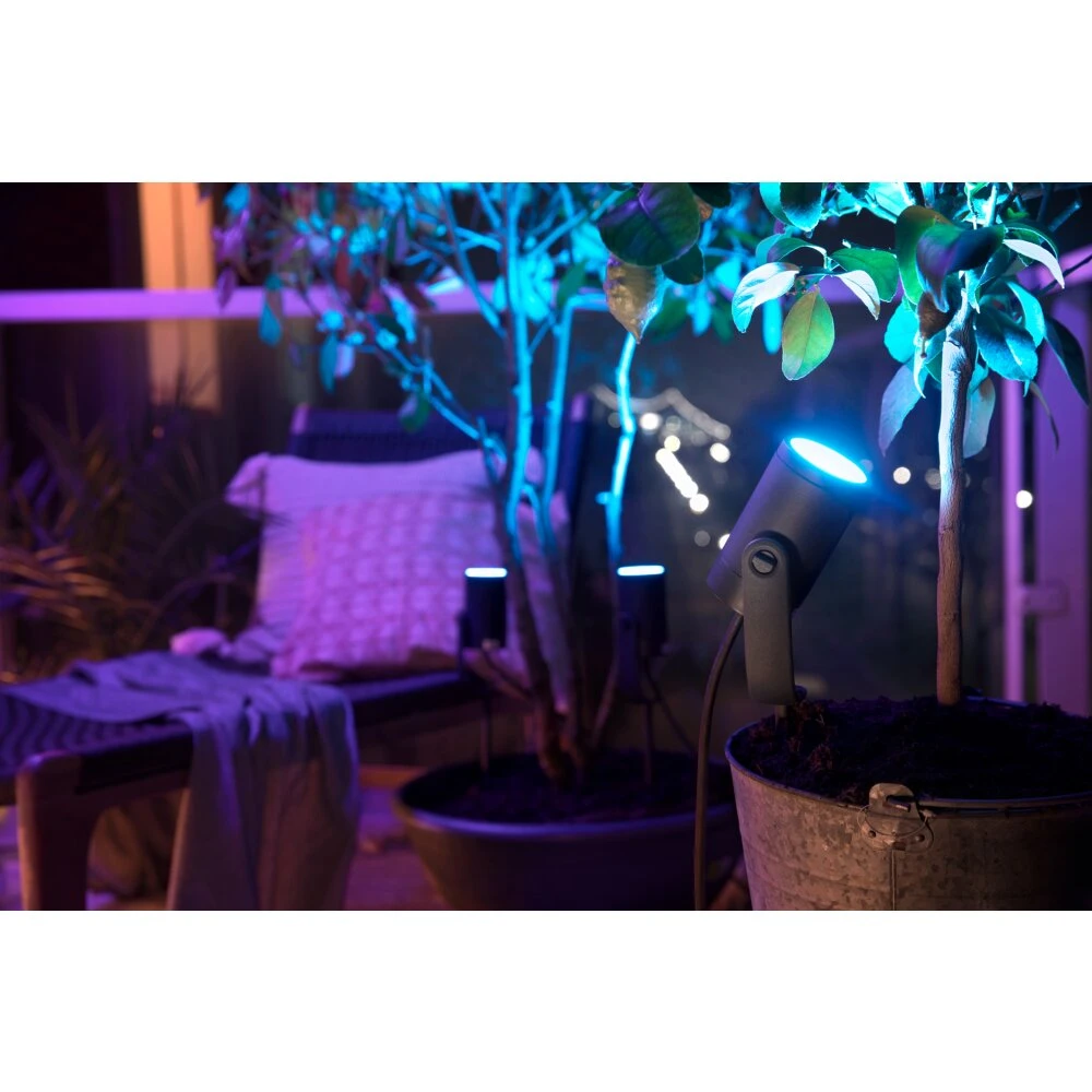 Philips Hue Lily Gartenspot Basis-Set LED Schwarz, 1-flammig, Farbwechsler 8 Philips Hue Lily Gartenspot Basis-Set LED Schwarz, 1-flammig, Farbwechsler – Bild 6