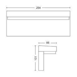 Philips Hue Nyro Außenwandleuchte LED Schwarz, 1-flammig, Farbwechsler -Lampe Verkäufe philips hue nyro aussenwandleuchte 8718696174302 6