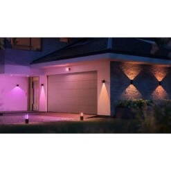 Philips Hue Resonate Außenwandleuchte LED Schwarz, 1-flammig, Farbwechsler -Lampe Verkäufe philips hue resonate aussenwandleuchte 8719514466777 9