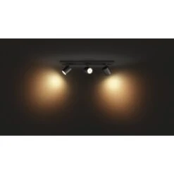Philips Hue Runner Deckenleuchte LED Schwarz, 3-flammig, Fernbedienung -Lampe Verkäufe philips hue runner deckenleuchte 8719514338401 7