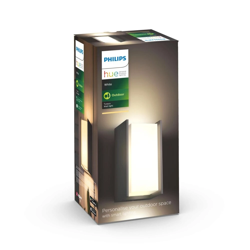 Philips Hue Turaco Außenwandleuchte 2er Set LED Anthrazit, 1-flammig 6 Philips Hue Turaco Außenwandleuchte 2er Set LED Anthrazit, 1-flammig – Bild 4