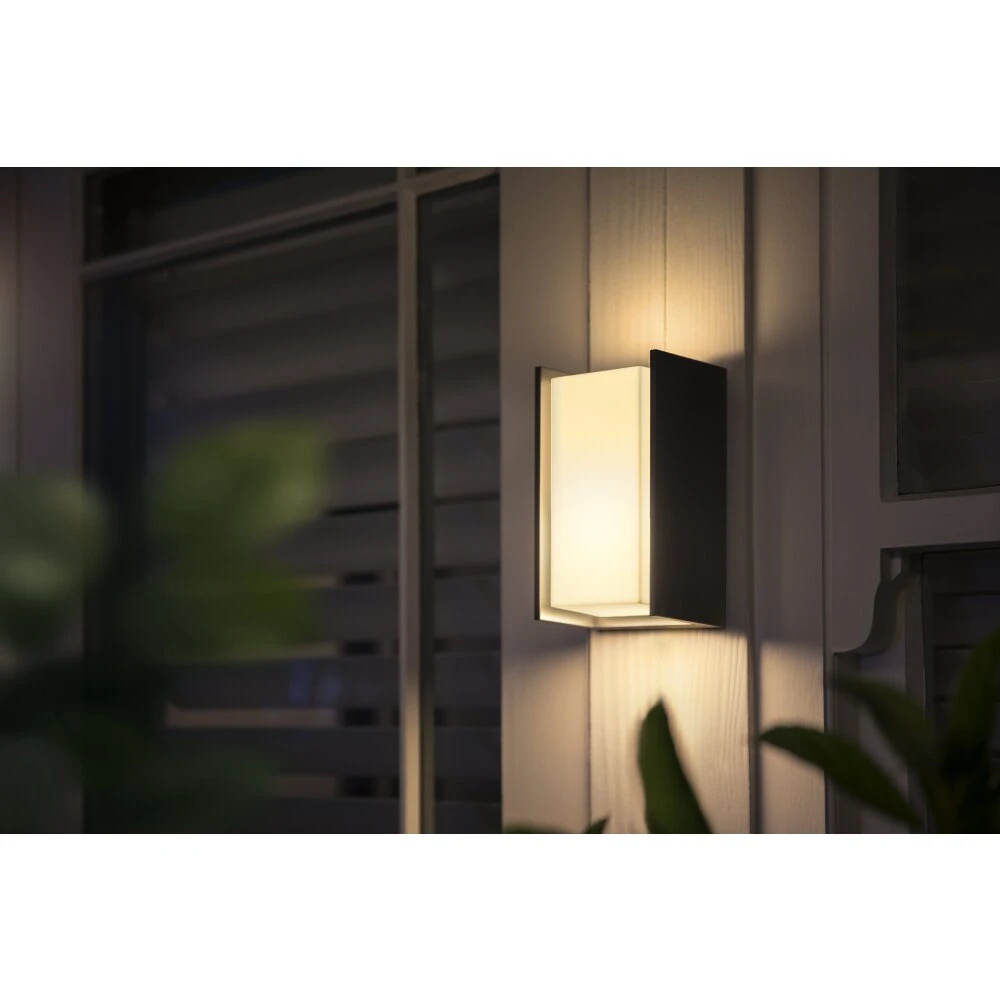 Philips Hue Turaco Außenwandleuchte 2er Set LED Anthrazit, 1-flammig 8 Philips Hue Turaco Außenwandleuchte 2er Set LED Anthrazit, 1-flammig – Bild 6